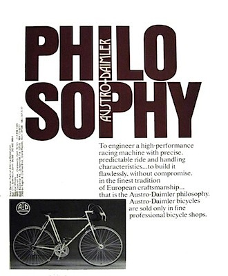 Austro-Daimler Philosophy ad of 1977