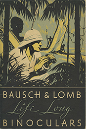 cover of Bausch & Lomb Life Long Binoculars, catalog and 1934 price sheet (21,027 bytes)