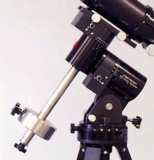 Astro-Physics Model 400 GTO Mount Head with optional counterweight and telescope. GTO CPU/Control Panel and Hand Control Box not shown (182,658 bytes)