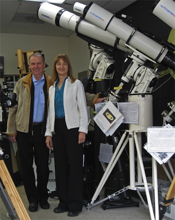 Roland & Marj Christen visiting Company Seven, 2 April 2009