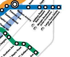 Part 9 of Metrorail system map