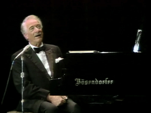 Victor Borge performing his one man show