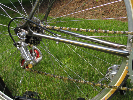 Regina Oro Record Chain with Campagnolo 50th Anniversary Group rear Derailleur on my ADVNII