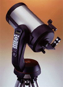 Celestron NexStar 8 Schmidt-Cassegrain Telescope viewed from rear and left (38,710 bytes)