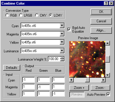 Combine Color Window