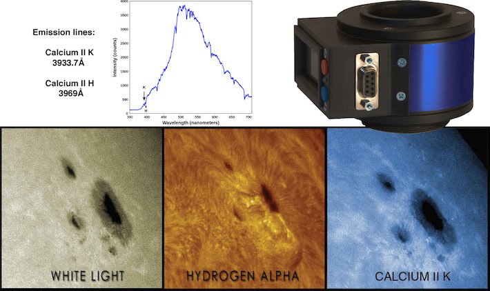 DayStar Calcium K-Line Filter comparison images (148,876 bytes.)