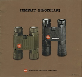 Leitz 8x 20BC and 10x 25BC compact binoculars brochure cover