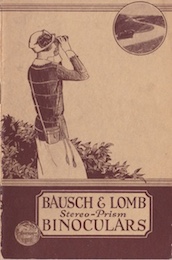 Bausch & Lomb Stereo-Prism Binoculars, catalog of 1923