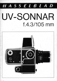 Hasselblad UV-Sonnar brochure cover