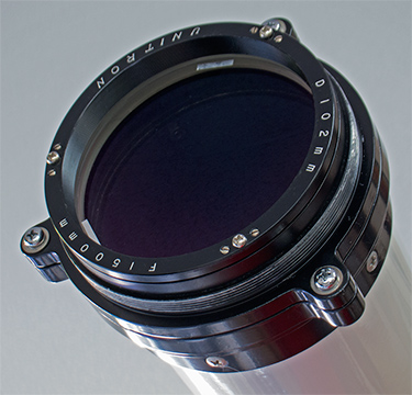 Unitron 4 inch (advertised 102mm) objective lens (49,728 bytes)