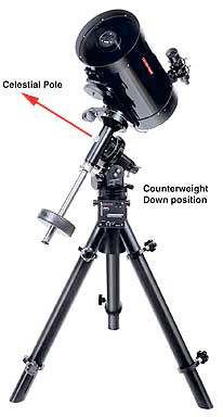 Celestron C-11 on Losmandy G-11 German Equatorial Mount (31,829 Bytes)