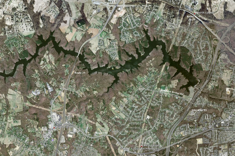 Howard County Reservoir area