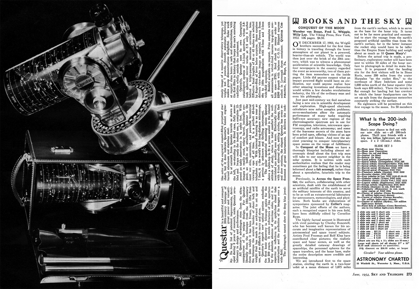 questar telescope price list