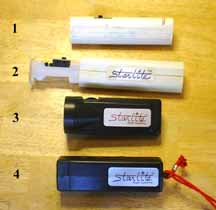 The Sanyo light, and Rigel Systems first Starlites (8,346 bytes)