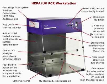 UVP UV3 HEPA PCR Cabinet 29 in labeled (28,448 bytes)