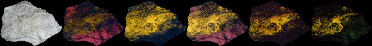 Yellow fluorescent sphalerite on a calcite matrix (166,526 bytes)