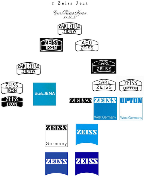 Zeiss companies logos, from articles in the collection of Company Seven (114,610 bytes bytes)